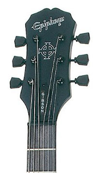 Epiphone Goth Les Paul Studio Headstock