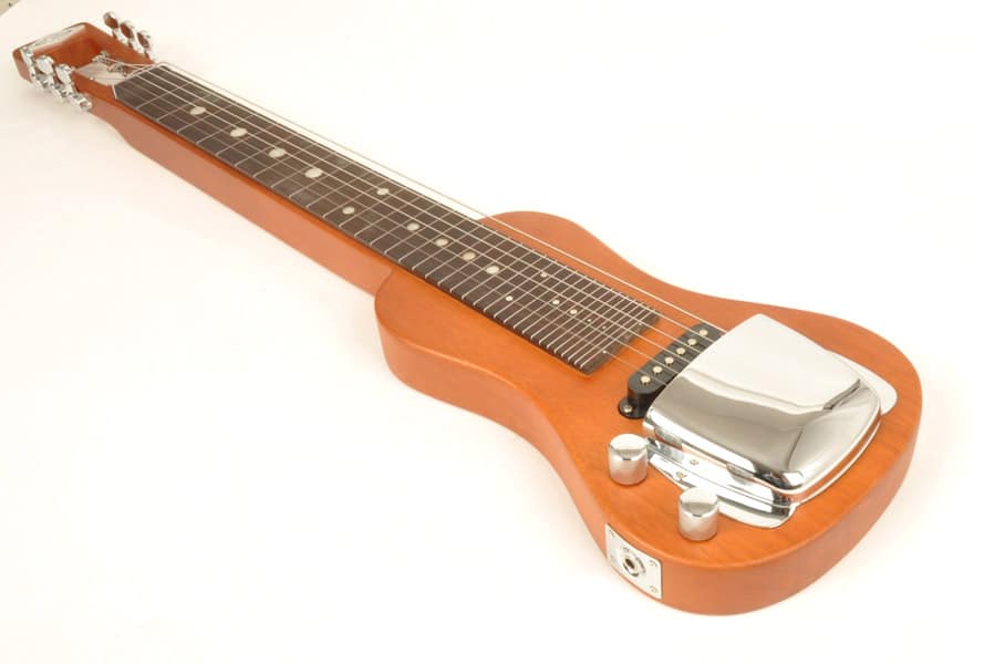 lap steel guitar brown
