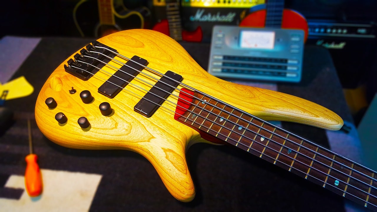 Yellow guitar