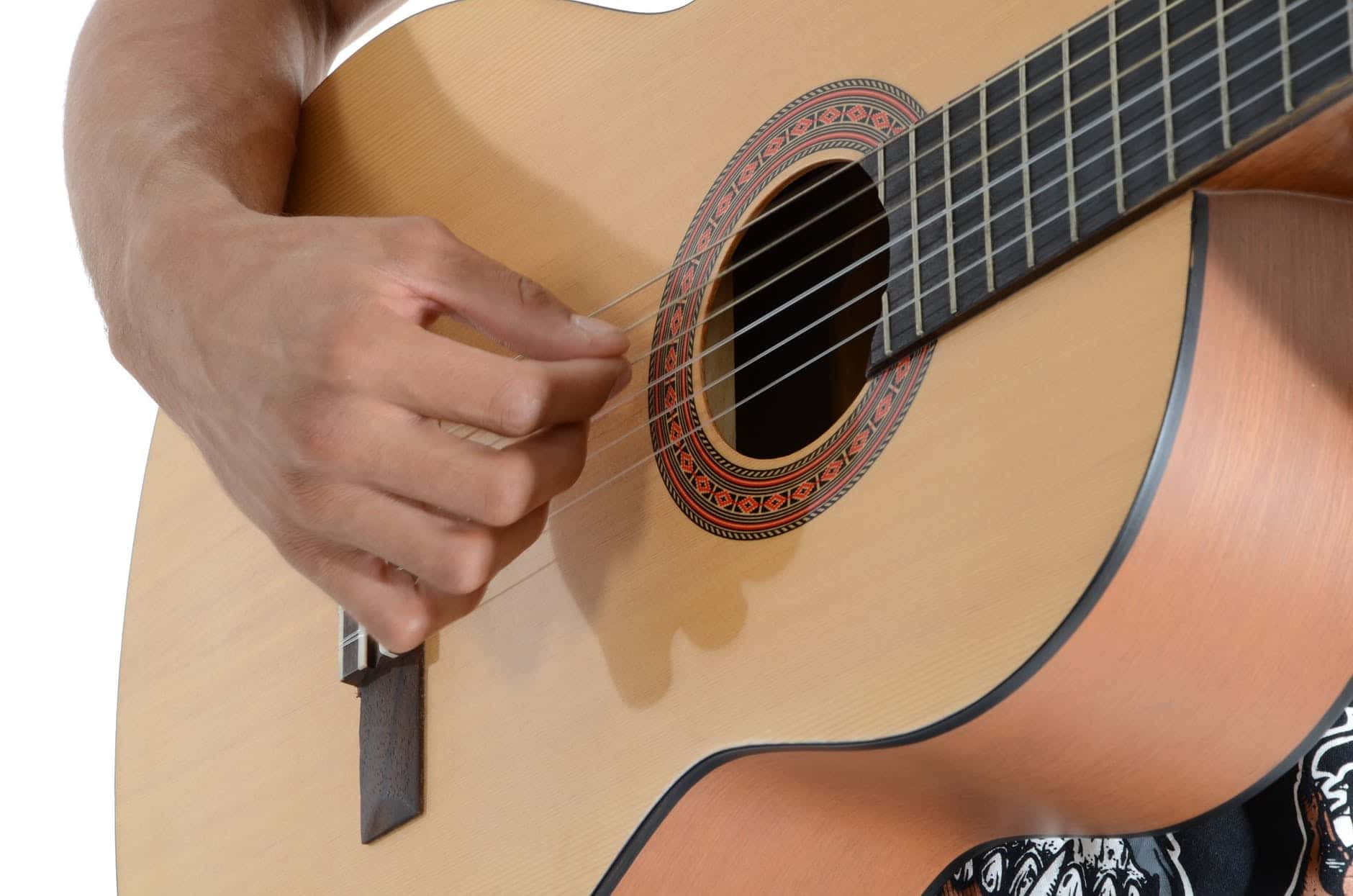 playing the guitar with the right finger style