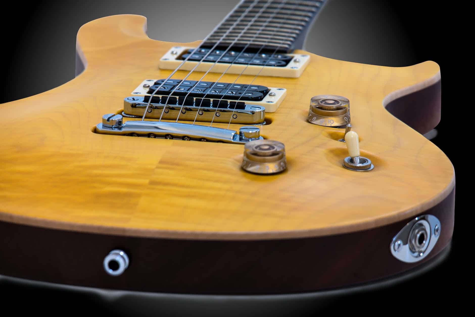 an electric guitar with a pickup selector switch