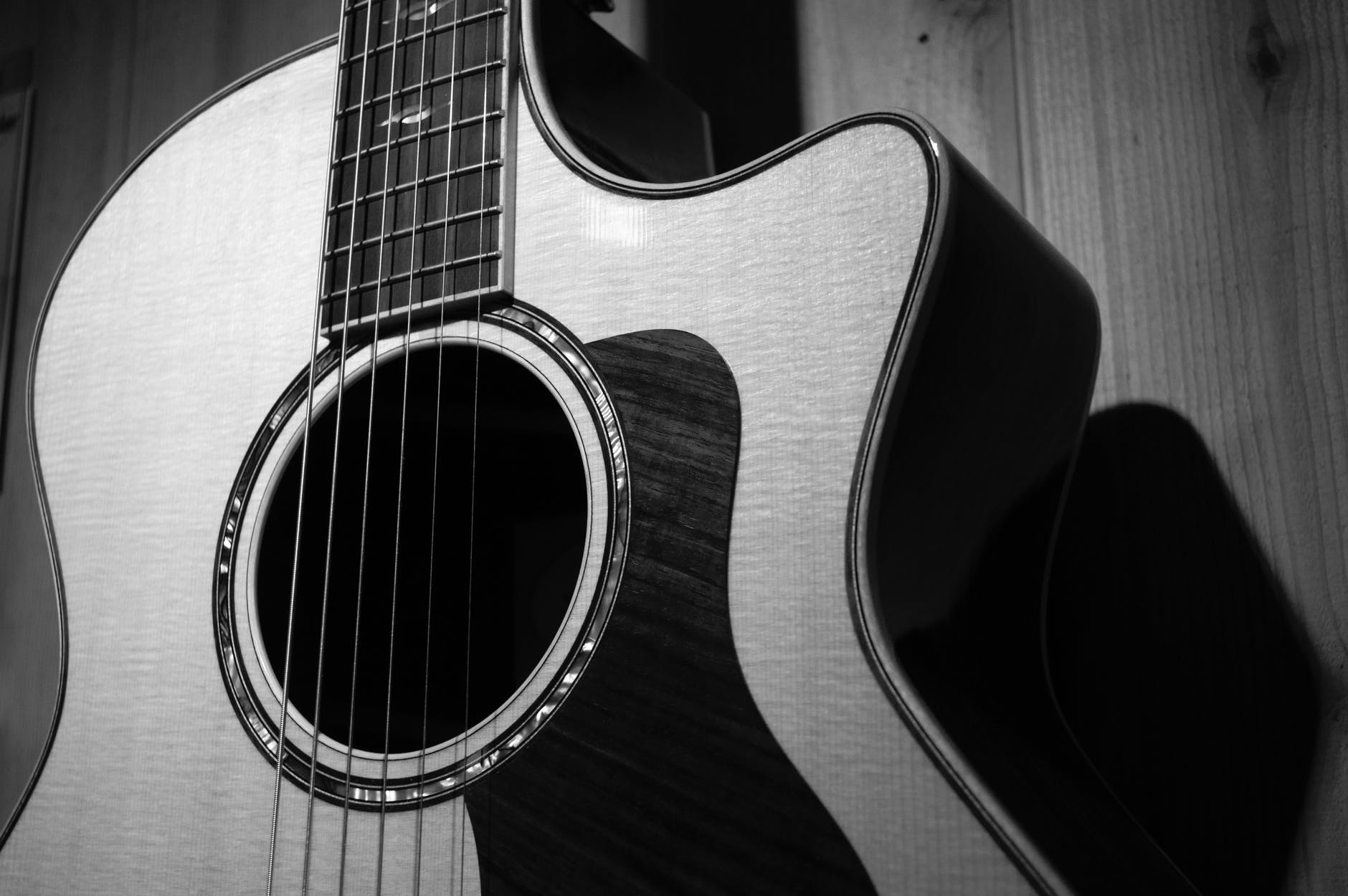 how a pick guard looks on the guitar