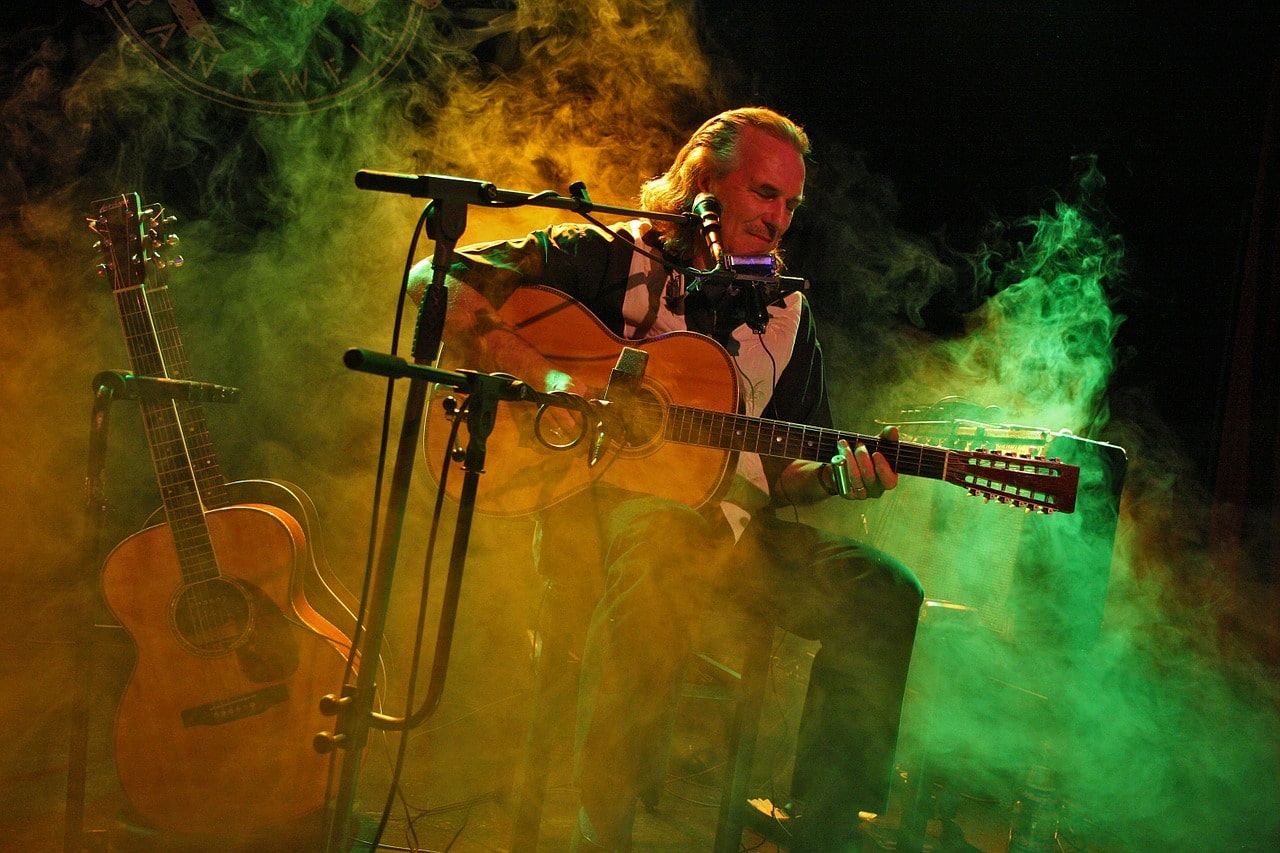 musician playing instruments