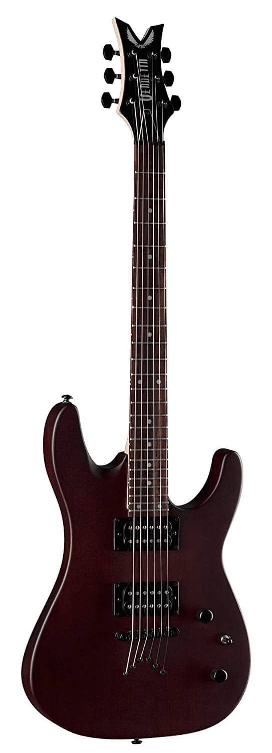 best beginner electric guitar with dual dean humbuckers with volume and tone controls, three-way toggle